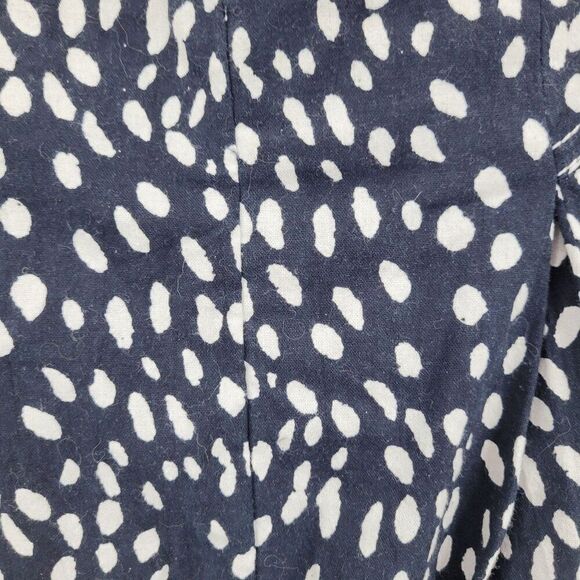 Free People Bennett Shorts 6 Black Polka Dot Wide Baggy Corset Pockets Cotton - Picture 4 of 12